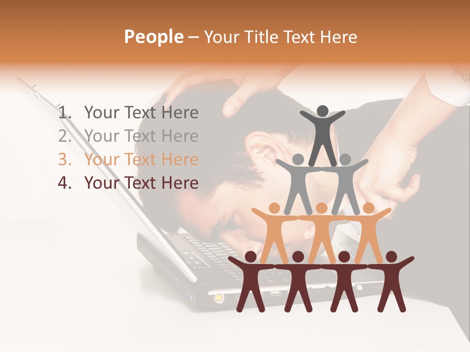 Laptop Envy Stop PowerPoint Template