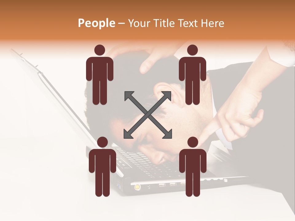 Laptop Envy Stop PowerPoint Template