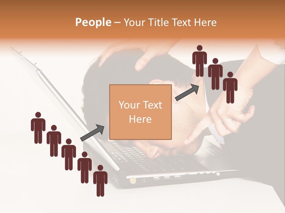 Laptop Envy Stop PowerPoint Template