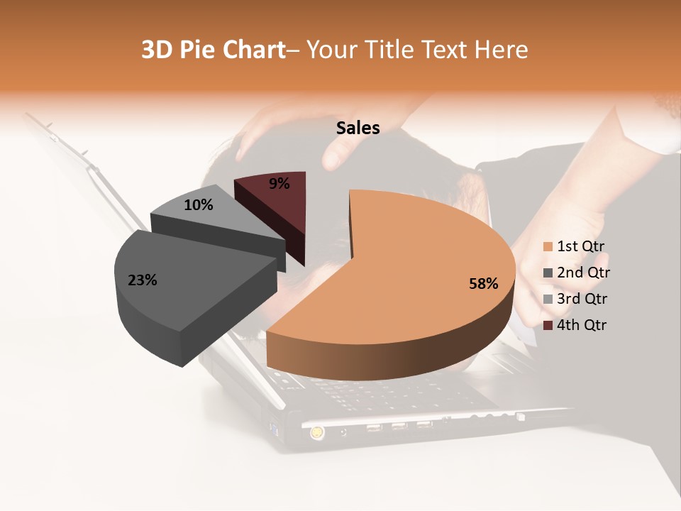 Laptop Envy Stop PowerPoint Template