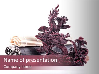 Concept Antique Red PowerPoint Template