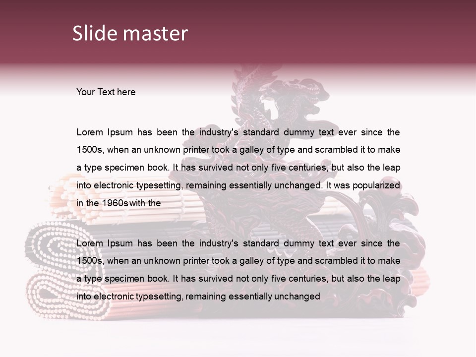 Concept Antique Red PowerPoint Template