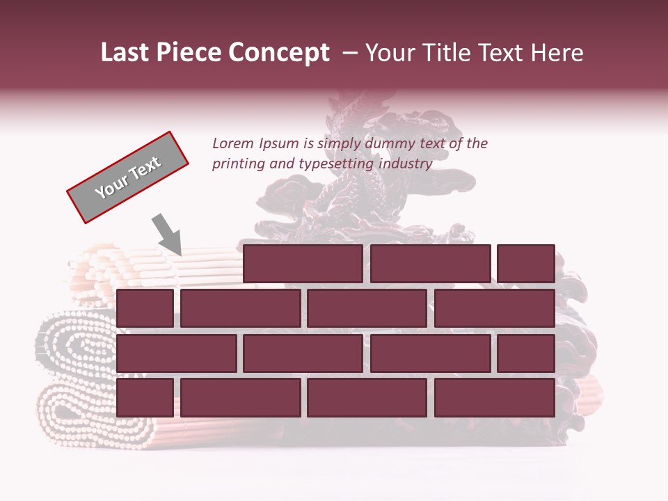 Concept Antique Red PowerPoint Template