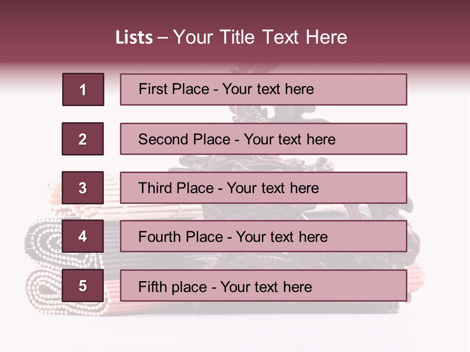 Concept Antique Red PowerPoint Template