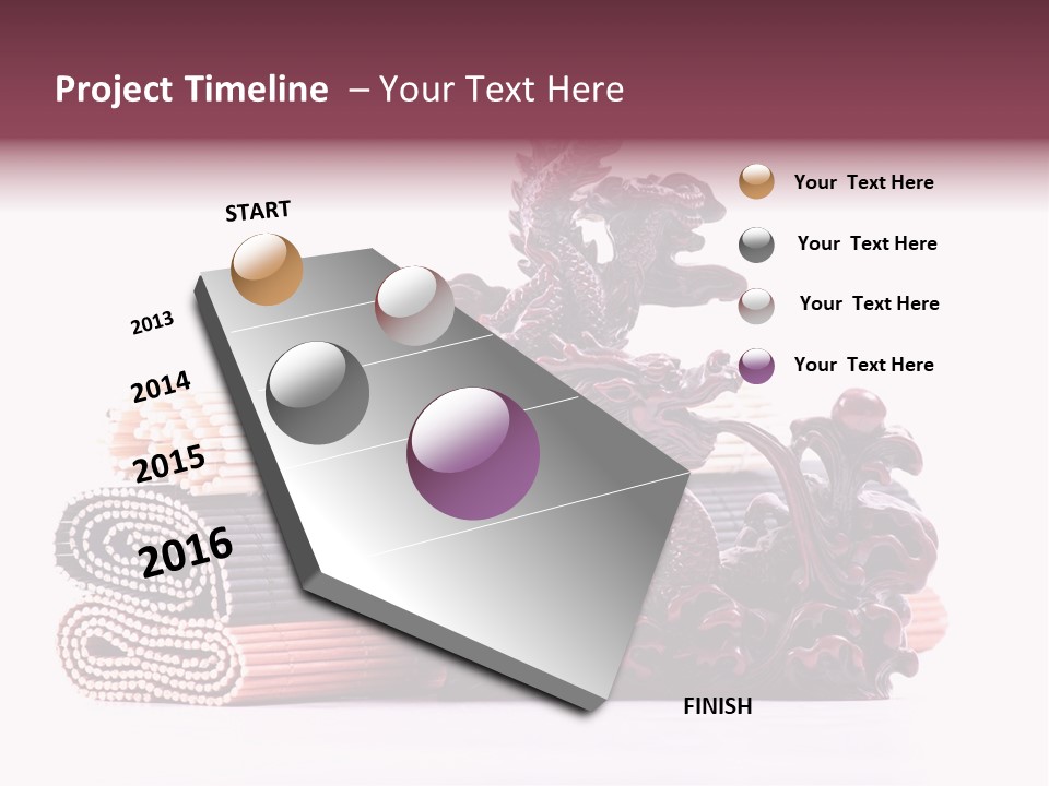 Concept Antique Red PowerPoint Template