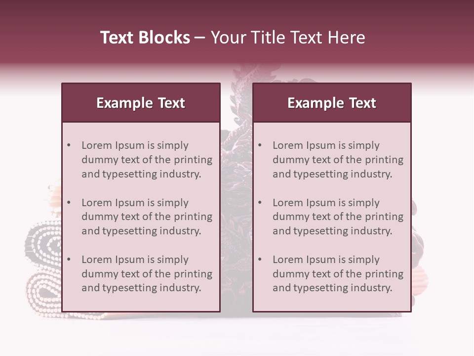 Concept Antique Red PowerPoint Template