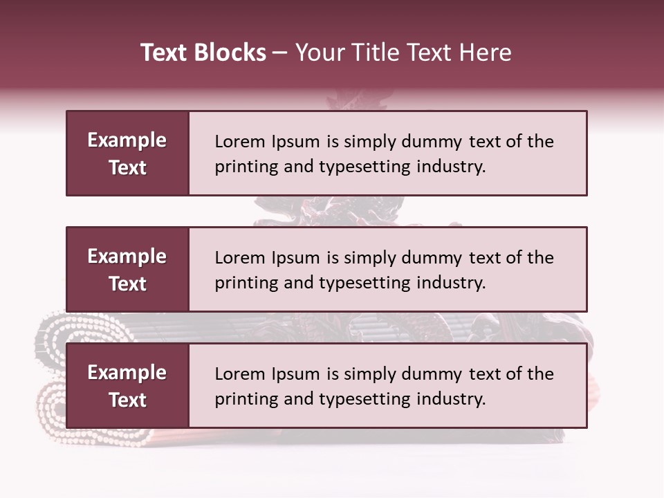 Concept Antique Red PowerPoint Template