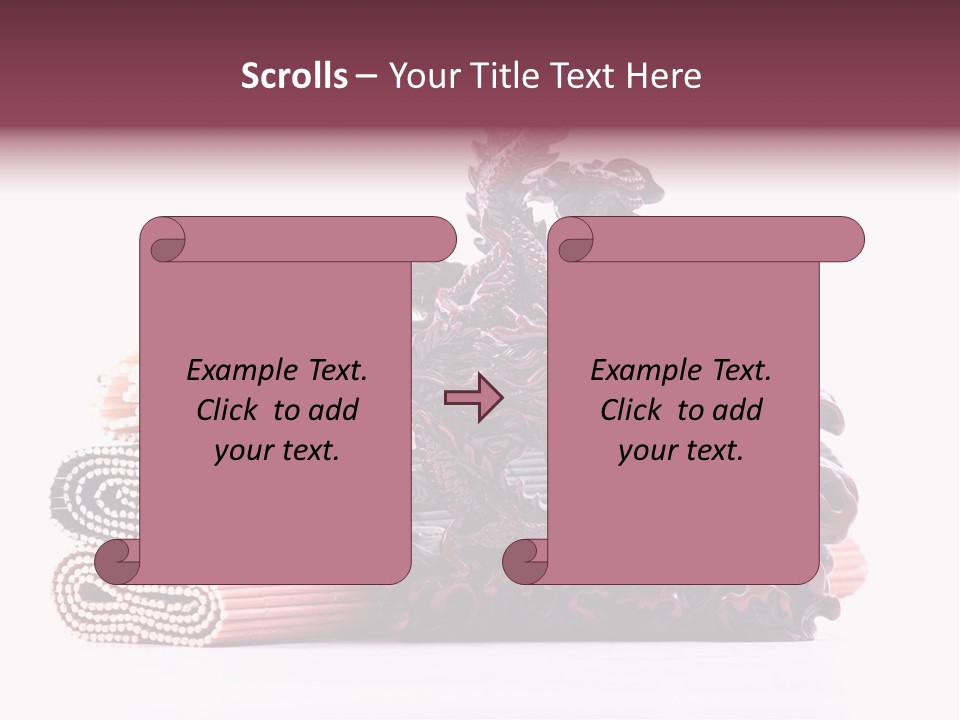 Concept Antique Red PowerPoint Template