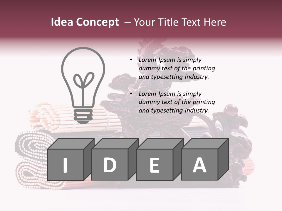 Concept Antique Red PowerPoint Template
