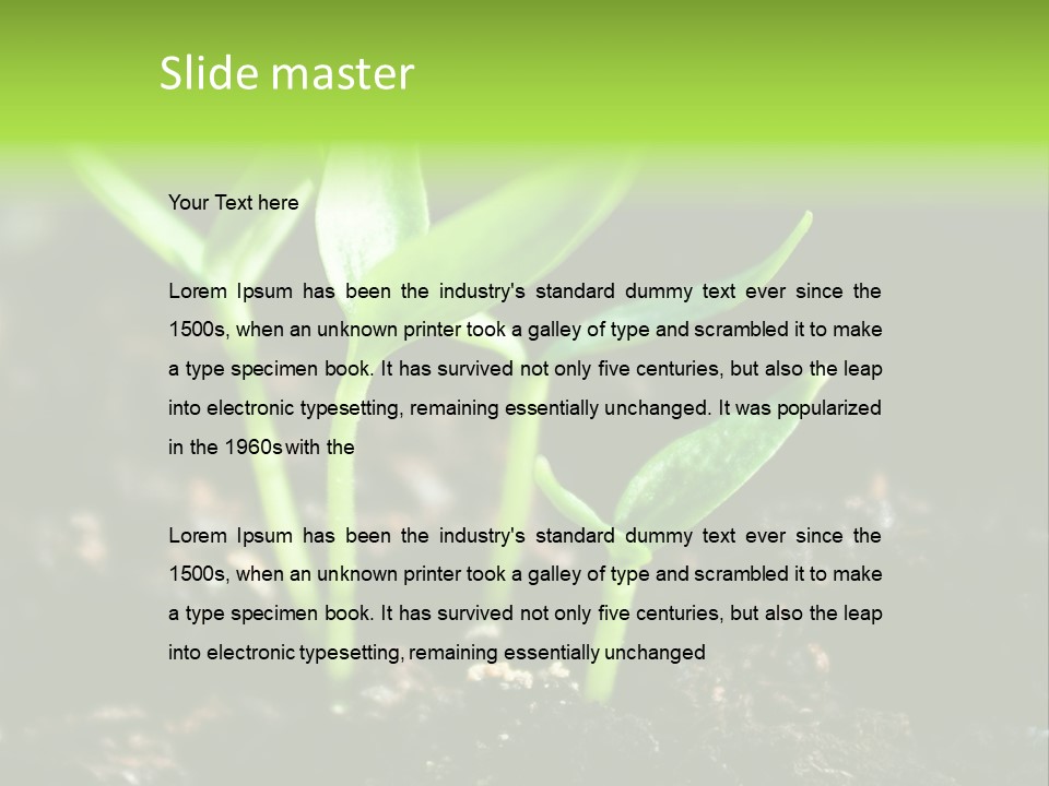 Green Ground Fresh PowerPoint Template