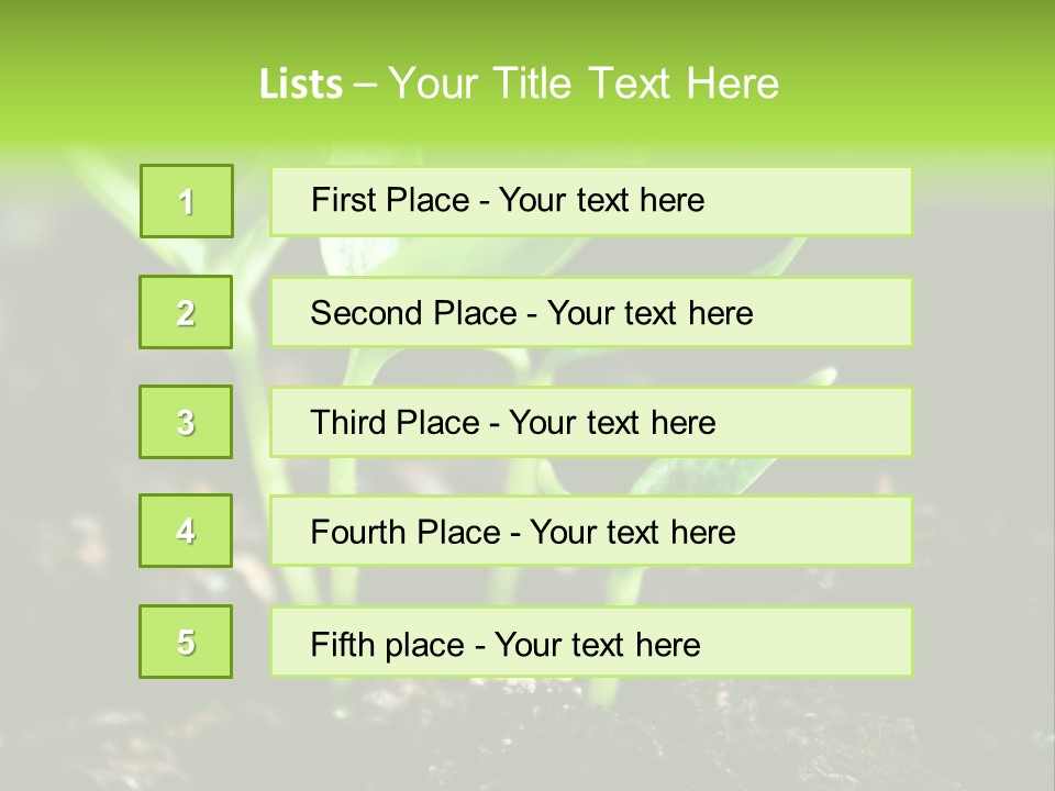 Green Ground Fresh PowerPoint Template