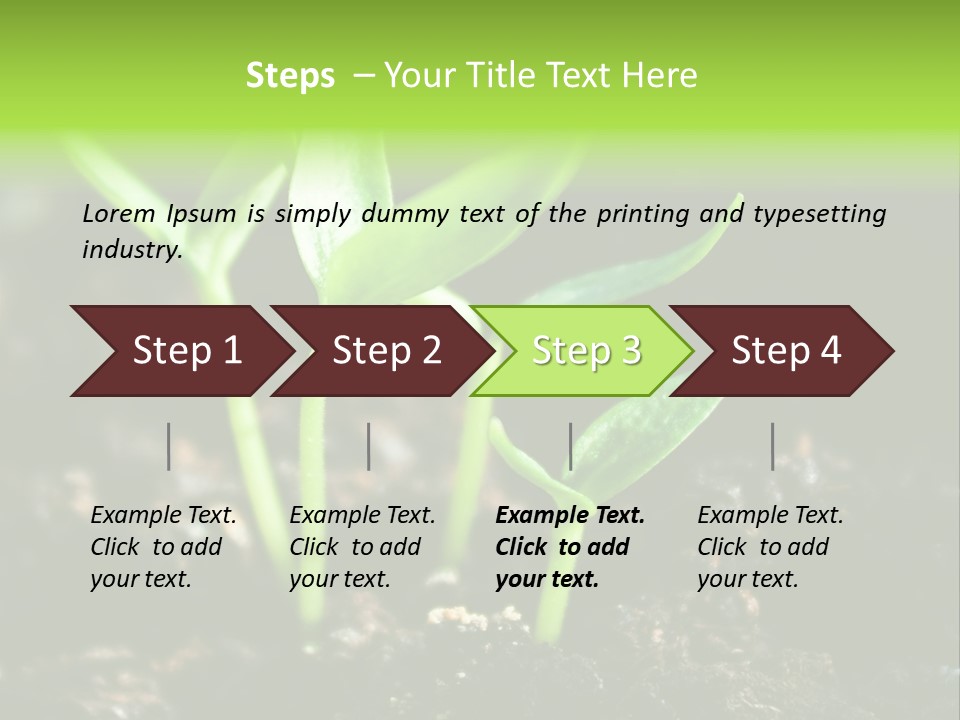 Green Ground Fresh PowerPoint Template