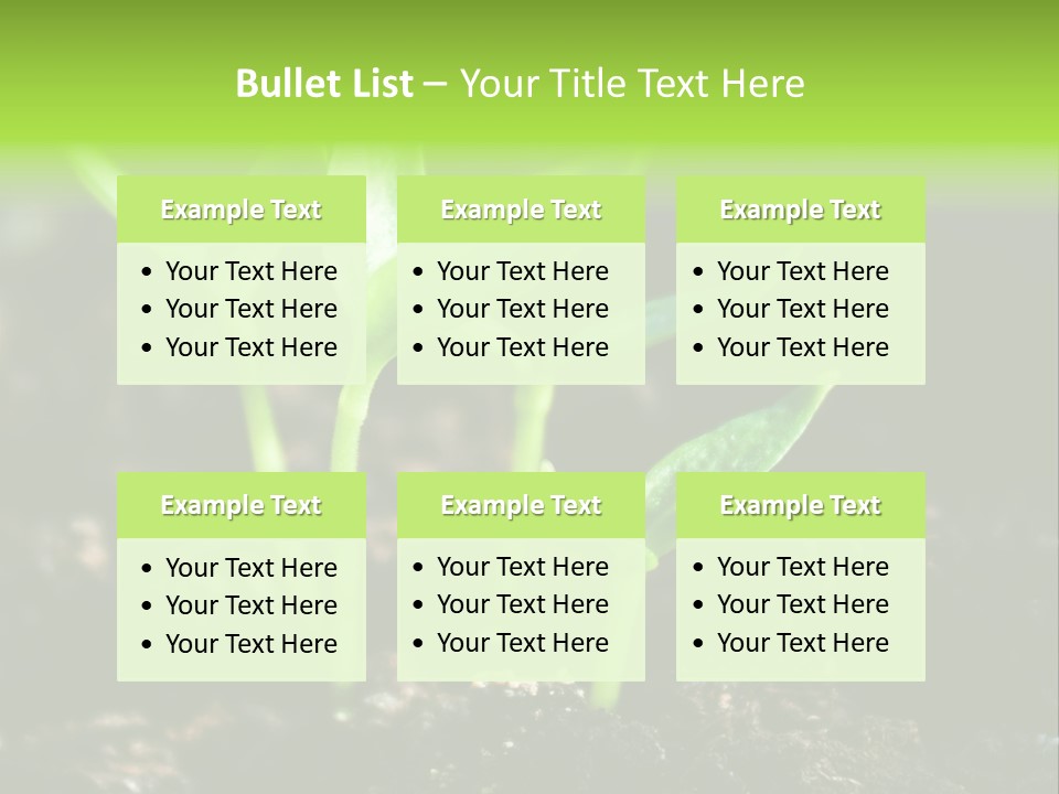 Green Ground Fresh PowerPoint Template