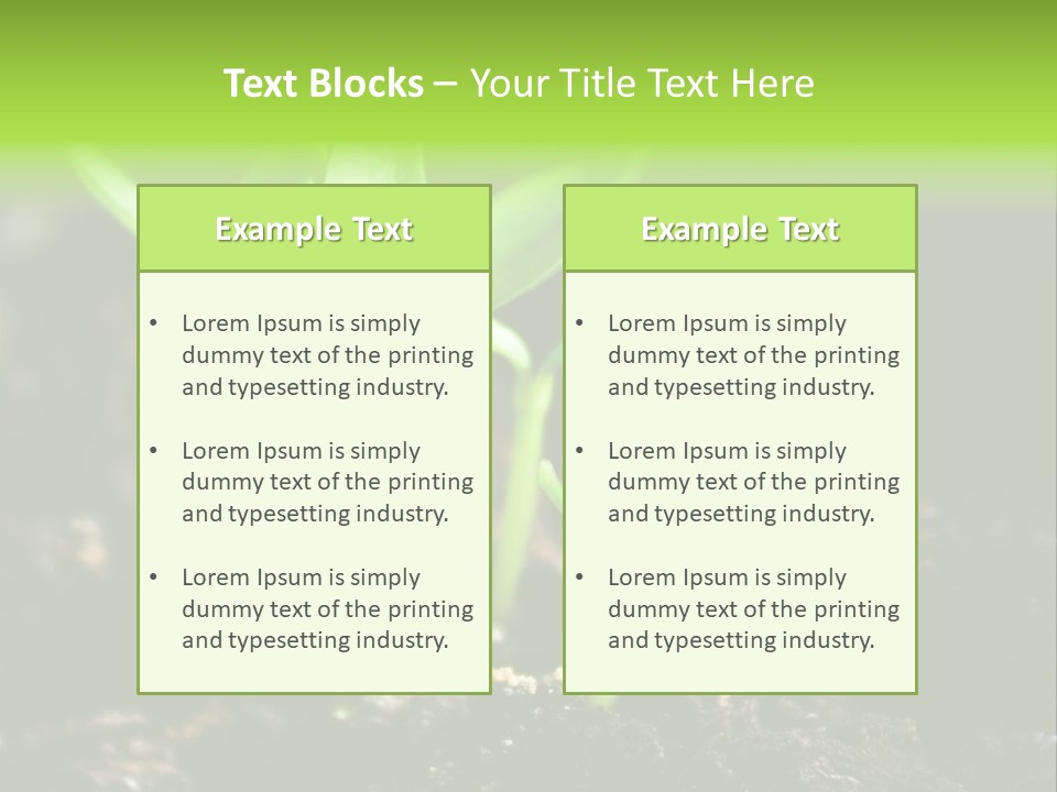Green Ground Fresh PowerPoint Template