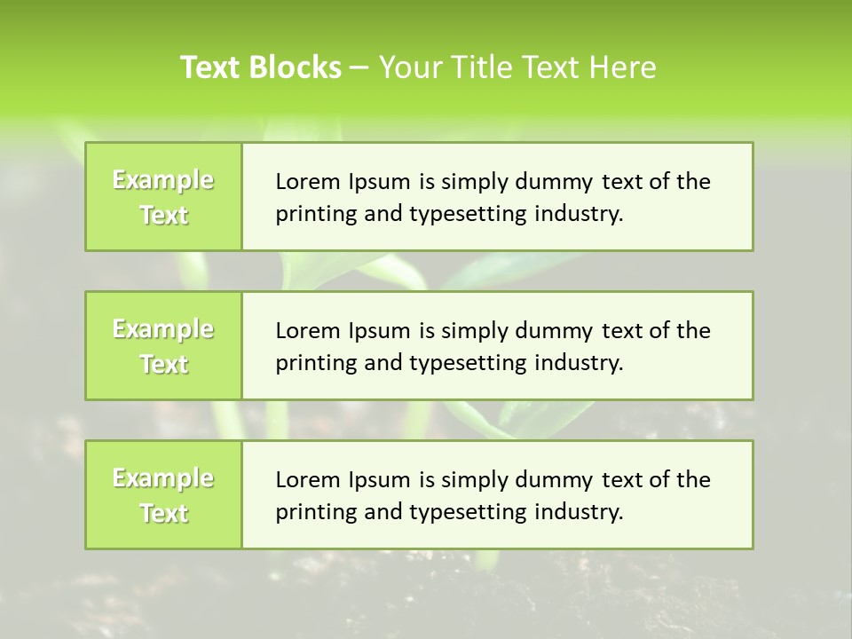 Green Ground Fresh PowerPoint Template