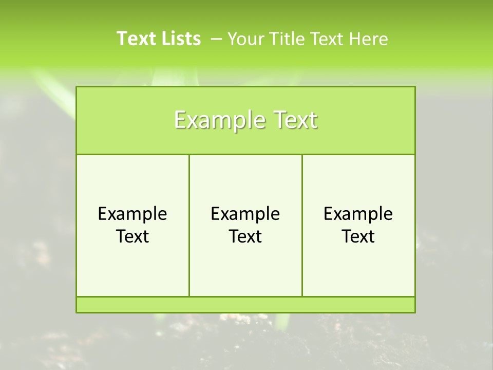 Green Ground Fresh PowerPoint Template