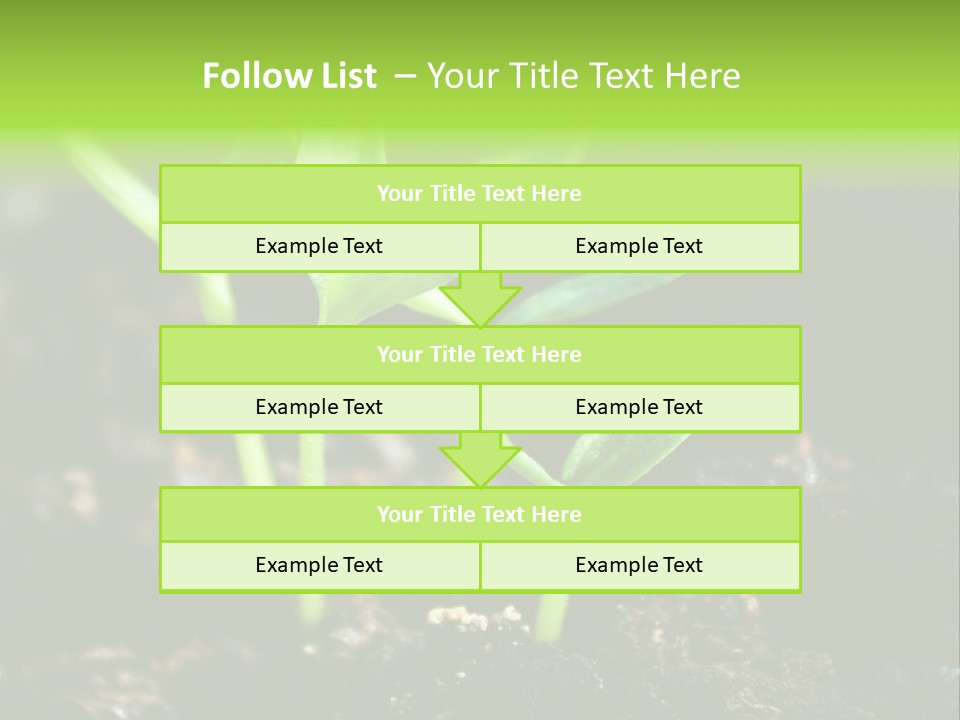 Green Ground Fresh PowerPoint Template