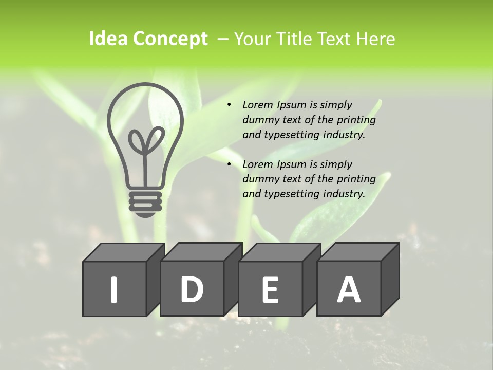 Green Ground Fresh PowerPoint Template