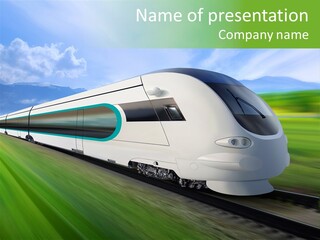 Commute Vehicle Hi Tech PowerPoint Template