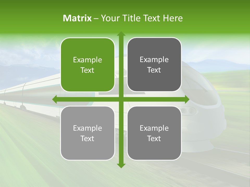 Commute Vehicle Hi Tech PowerPoint Template
