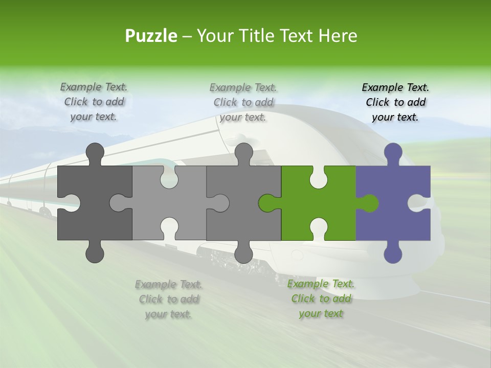 Commute Vehicle Hi Tech PowerPoint Template