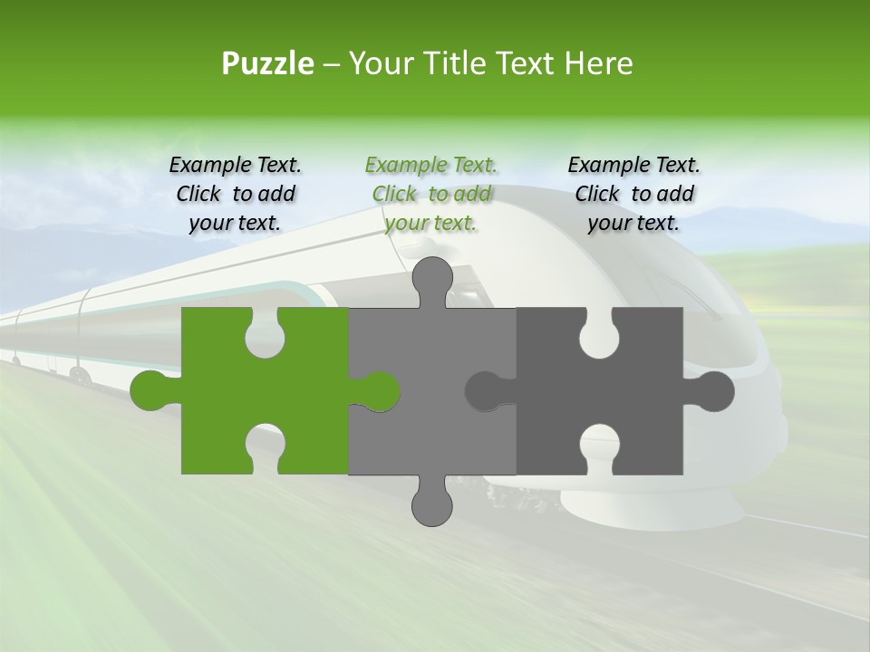 Commute Vehicle Hi Tech PowerPoint Template