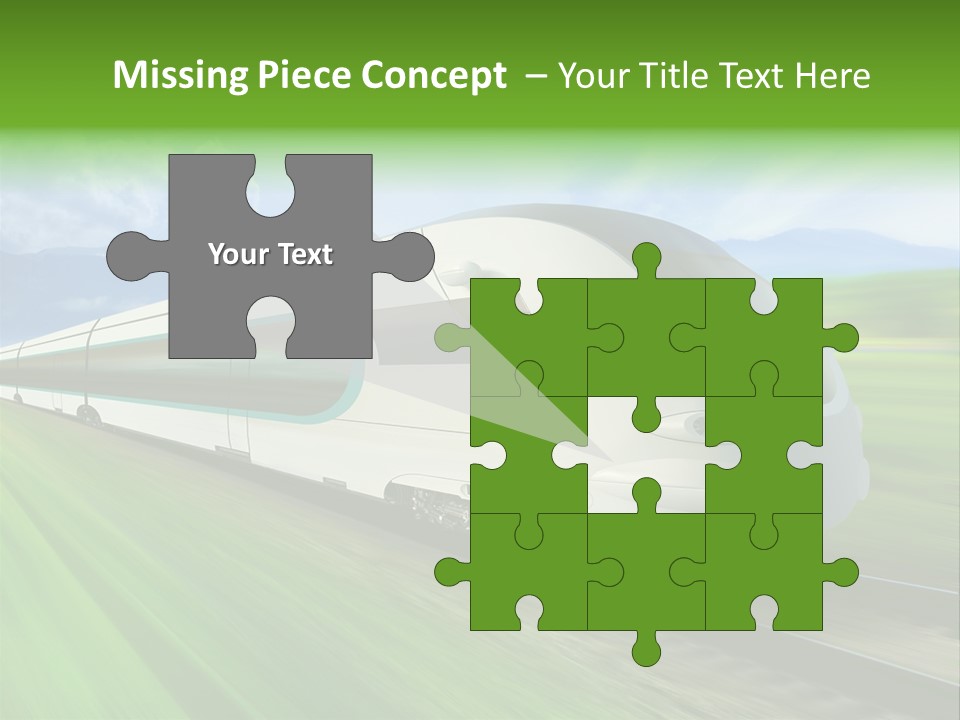 Commute Vehicle Hi Tech PowerPoint Template