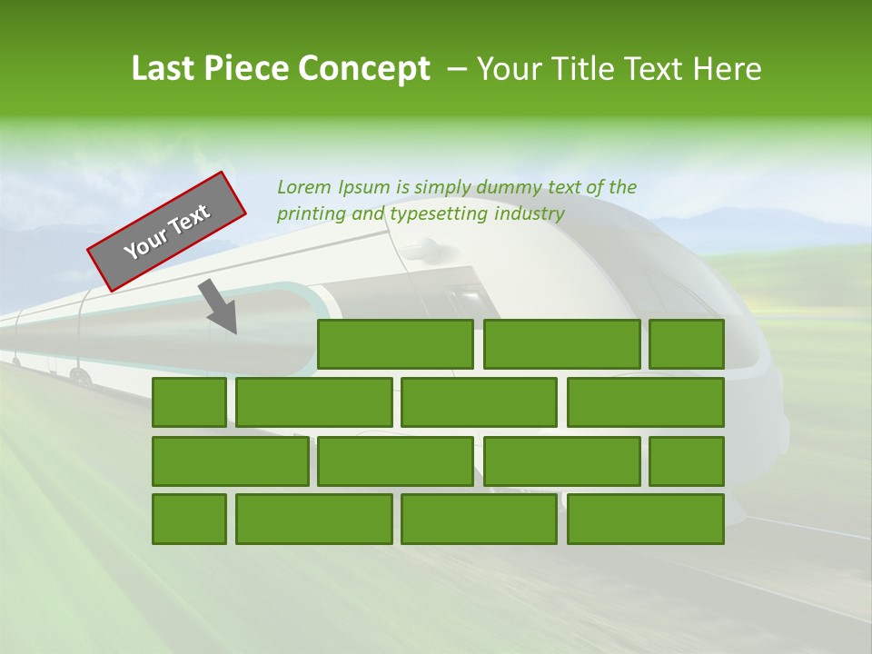 Commute Vehicle Hi Tech PowerPoint Template