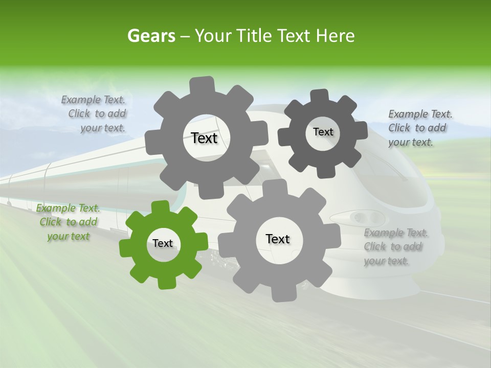Commute Vehicle Hi Tech PowerPoint Template