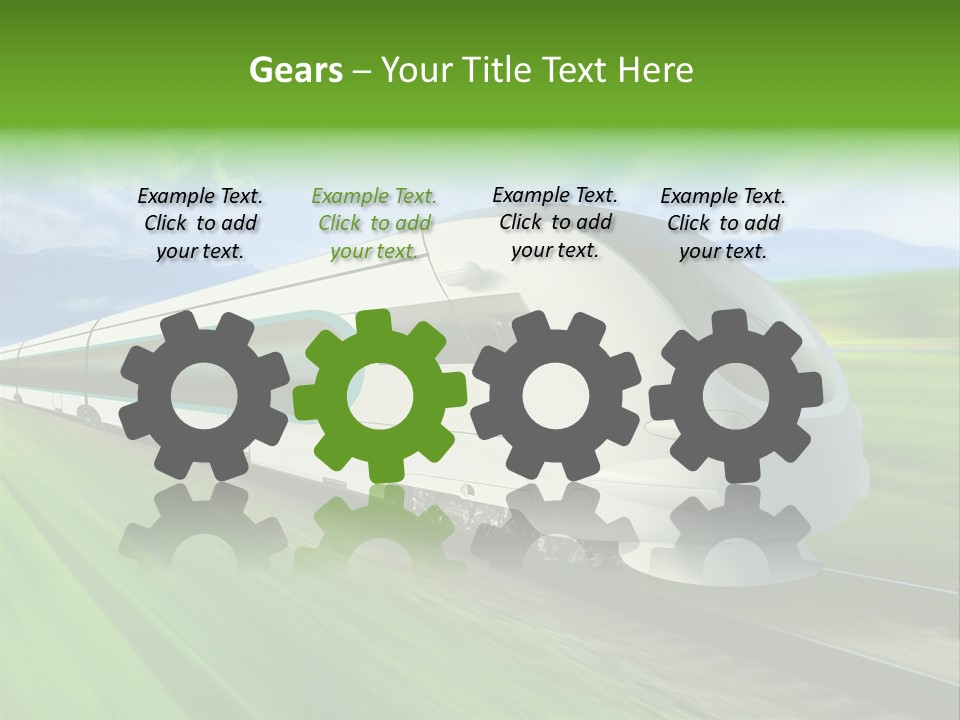 Commute Vehicle Hi Tech PowerPoint Template