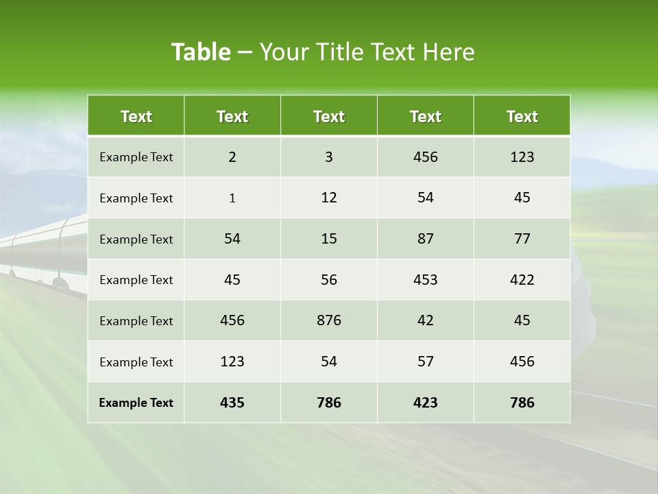 Commute Vehicle Hi Tech PowerPoint Template
