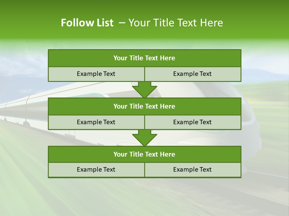 Commute Vehicle Hi Tech PowerPoint Template