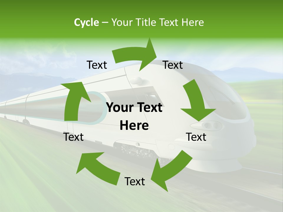 Commute Vehicle Hi Tech PowerPoint Template