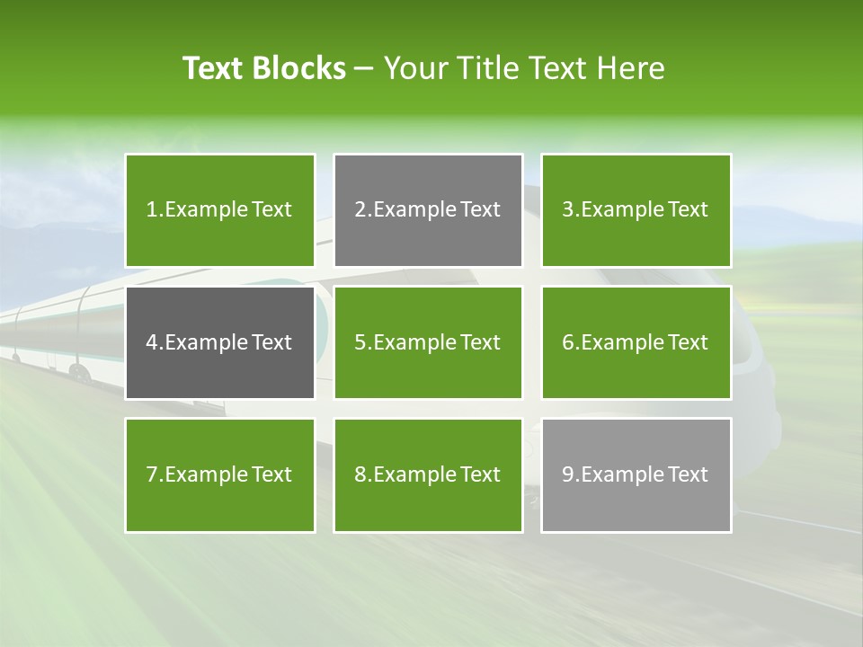 Commute Vehicle Hi Tech PowerPoint Template