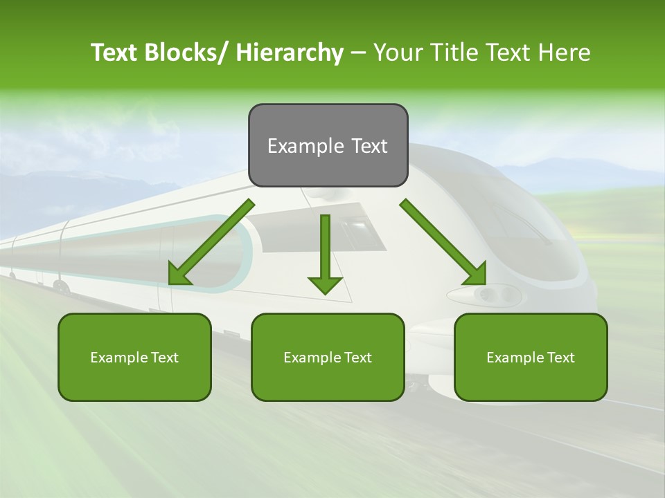 Commute Vehicle Hi Tech PowerPoint Template