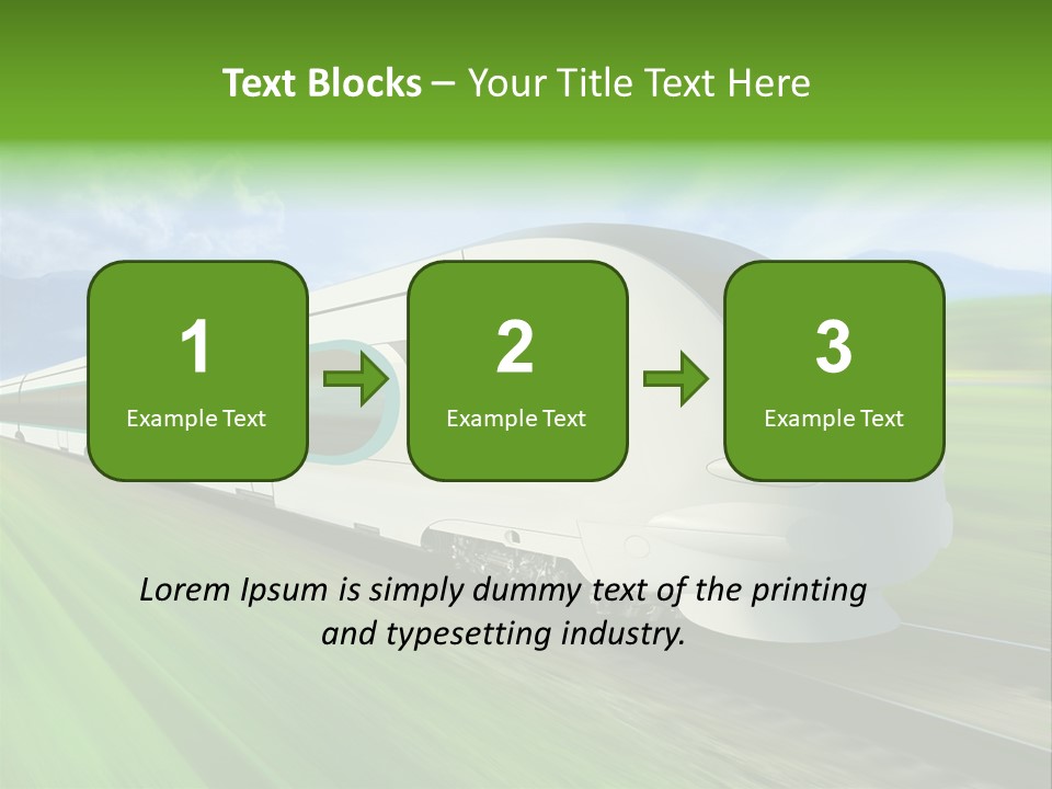 Commute Vehicle Hi Tech PowerPoint Template