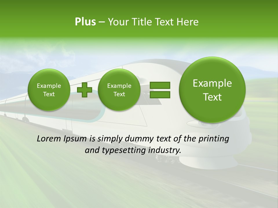 Commute Vehicle Hi Tech PowerPoint Template