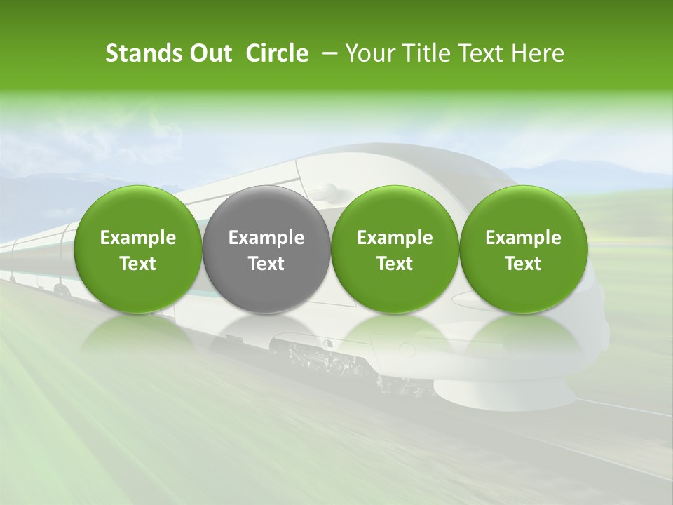 Commute Vehicle Hi Tech PowerPoint Template