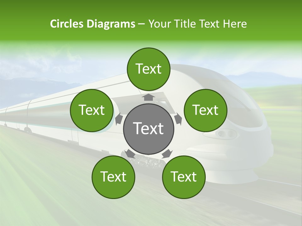 Commute Vehicle Hi Tech PowerPoint Template