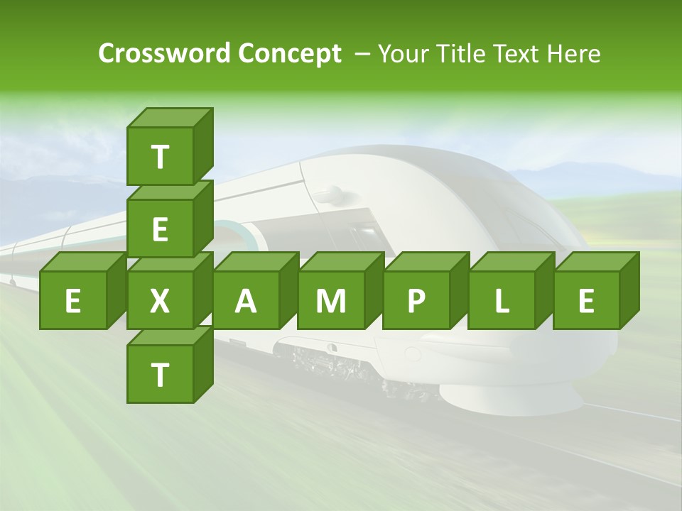 Commute Vehicle Hi Tech PowerPoint Template
