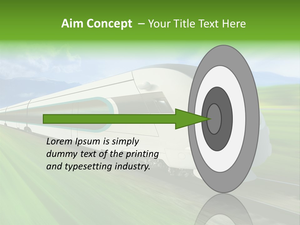 Commute Vehicle Hi Tech PowerPoint Template