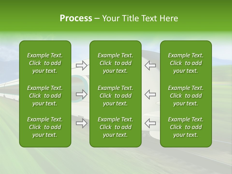 Commute Vehicle Hi Tech PowerPoint Template