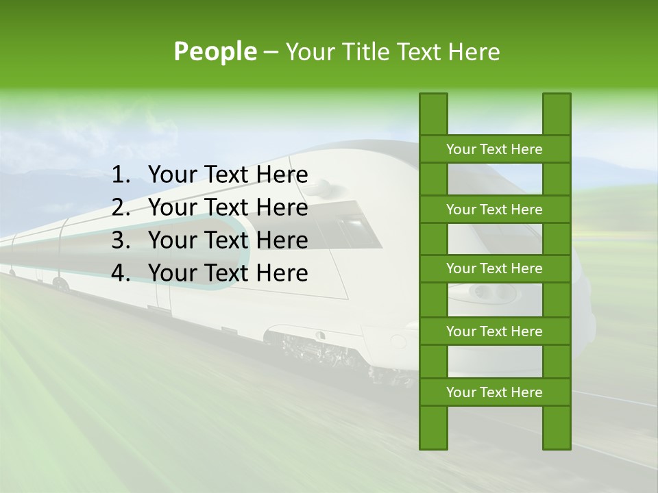 Commute Vehicle Hi Tech PowerPoint Template