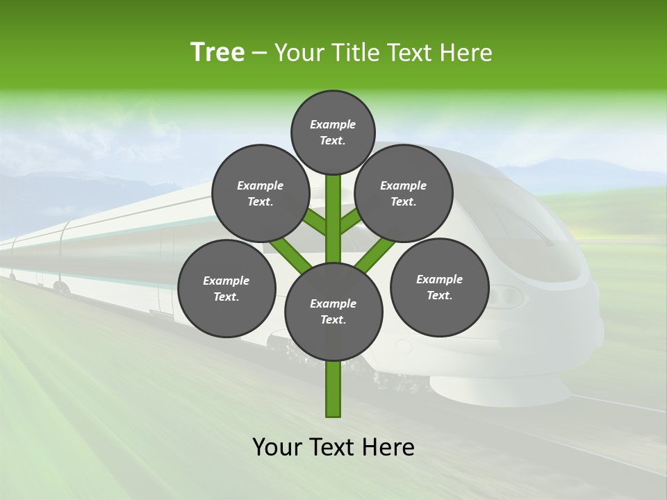 Commute Vehicle Hi Tech PowerPoint Template