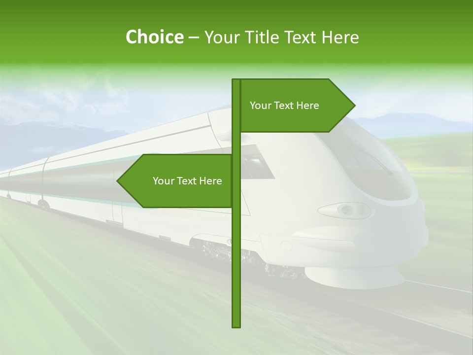 Commute Vehicle Hi Tech PowerPoint Template