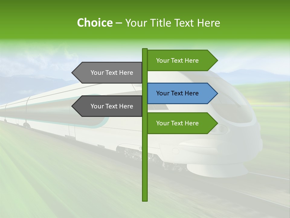 Commute Vehicle Hi Tech PowerPoint Template
