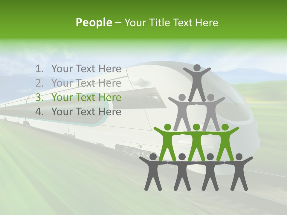 Commute Vehicle Hi Tech PowerPoint Template