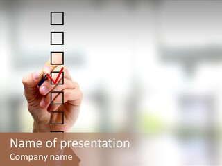 Exam Option Vote PowerPoint Template