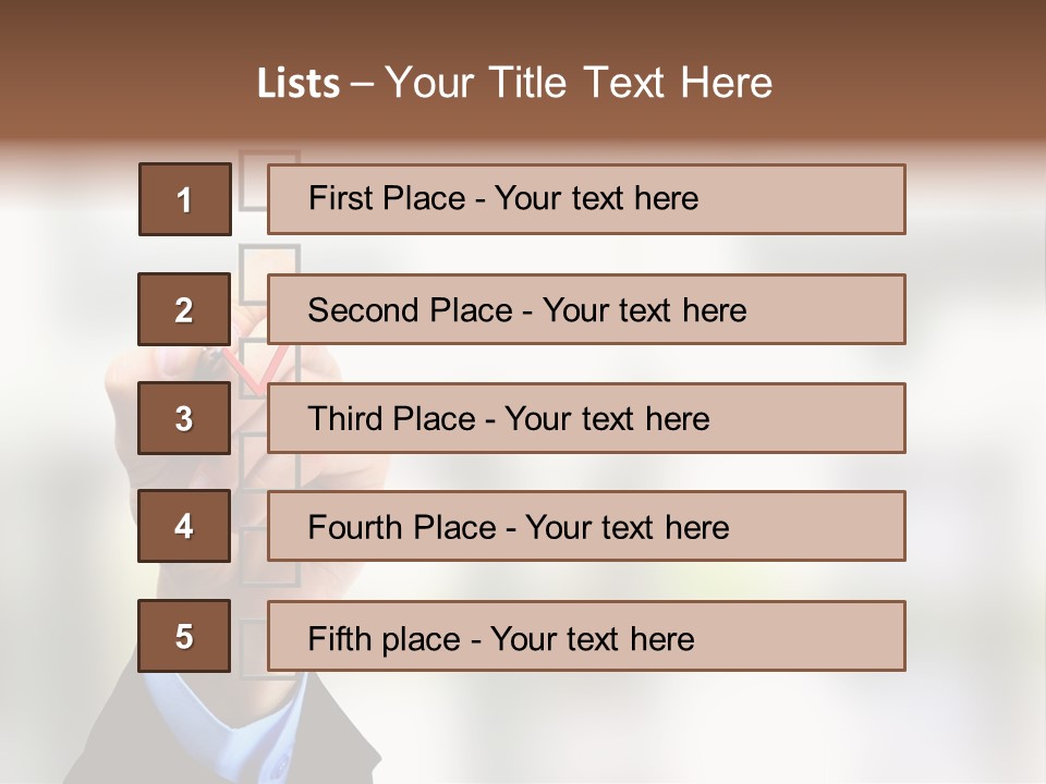 Exam Option Vote PowerPoint Template