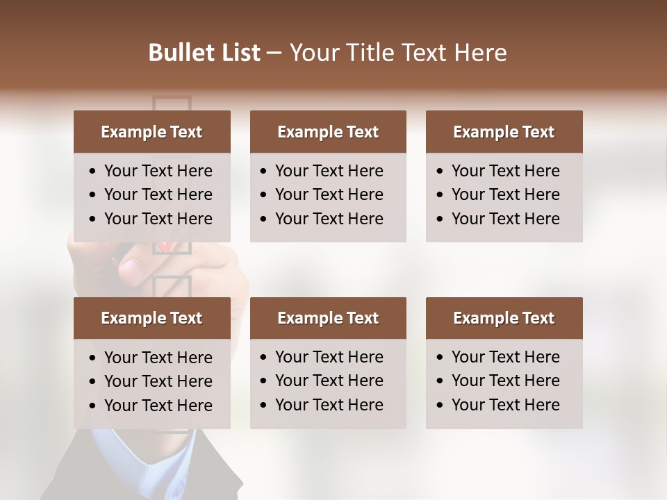 Exam Option Vote PowerPoint Template